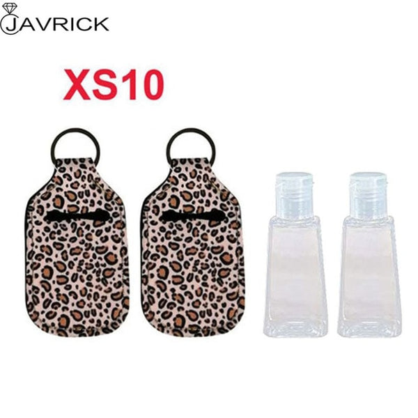 Hand Sanitizer Keychain Holder Travel Bottle Refillable Containers 30ml Flip Cap Reusable Bottles with Keychain Carrier - CANCOVID