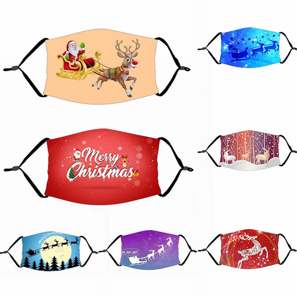 Christmas Mask Christmas Decoration For Home Merry Christmas Gift Xmas Decor Home Decor Christmas Deer Bear New YearNavidad 2020 - CANCOVID