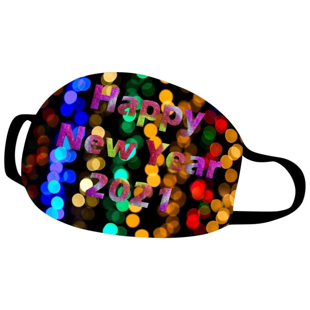 Reusable Colorful Fabric Face Christmas Dustproof Cotton Mask Fashion Washable Outdoor Breathable Face Mask 2021 Mondkapjes #128 - CANCOVID