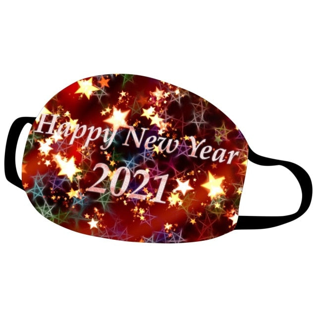 Reusable Colorful Fabric Face Christmas Dustproof Cotton Mask Fashion Washable Outdoor Breathable Face Mask 2021 Mondkapjes #128 - CANCOVID