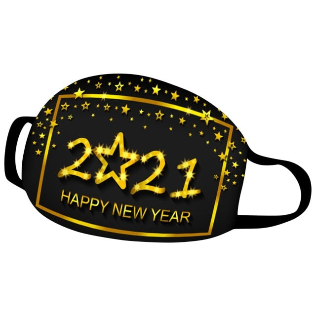 Reusable Colorful Fabric Face Christmas Dustproof Cotton Mask Fashion Washable Outdoor Breathable Face Mask 2021 Mondkapjes #128 - CANCOVID