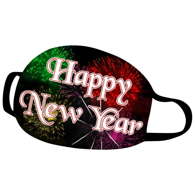 Reusable Colorful Fabric Face Christmas Dustproof Cotton Mask Fashion Washable Outdoor Breathable Face Mask 2021 Mondkapjes #128 - CANCOVID